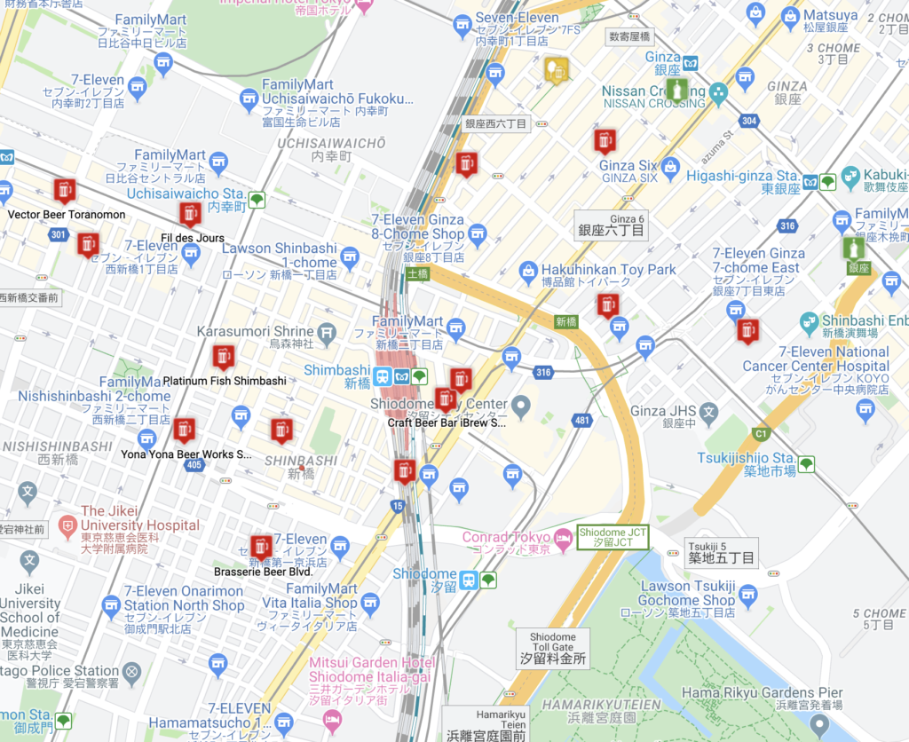 Kanto’s Best Drinking Areas Shimbashi