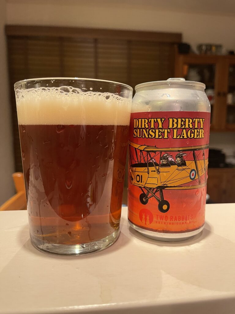 Two Rabbits Dirty Berty Sunset Lager