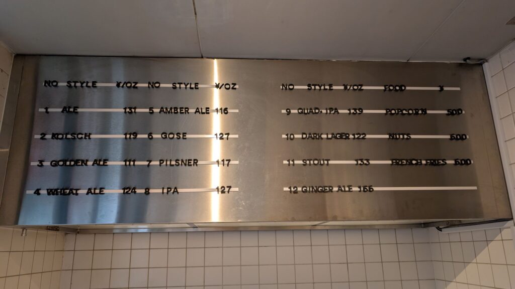Tsuitachi Beer Menu 4