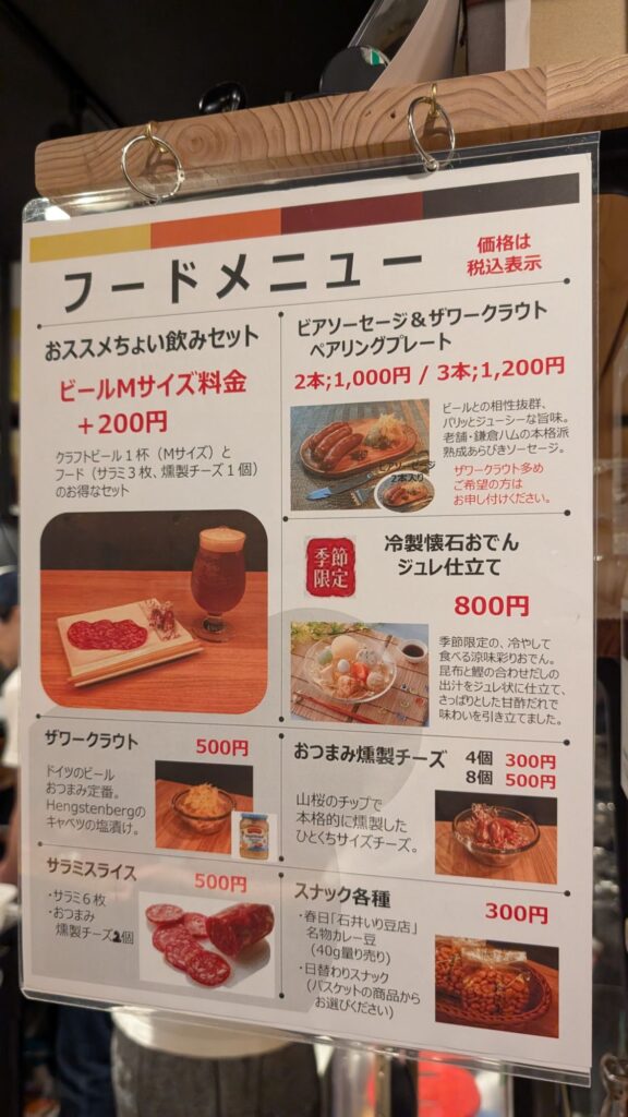 Hongo Kikusaka‐cho Camos Food 1